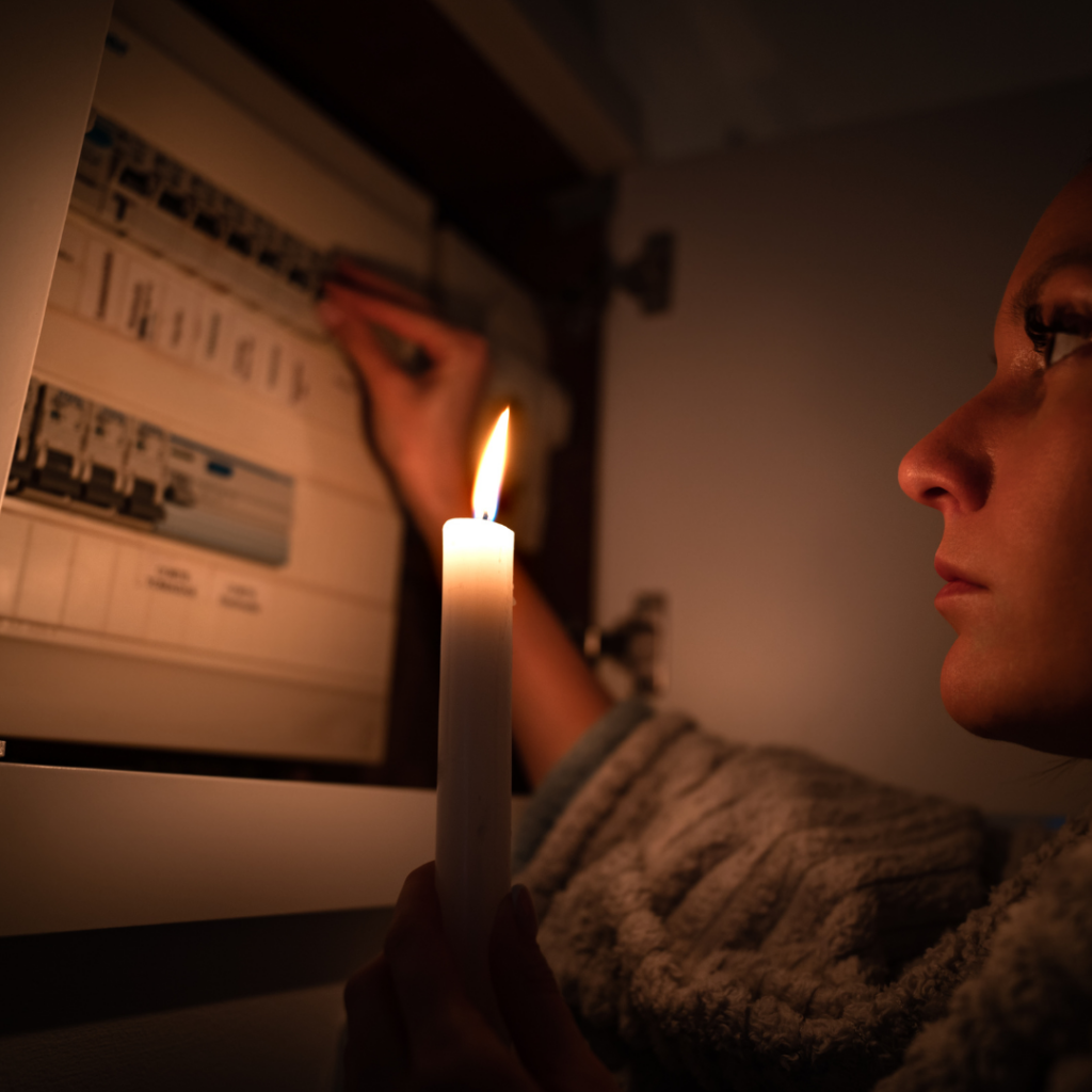 Noodverlichting tijdens stroomuitval